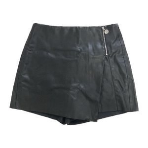 Zara Faux Leather Mini Skort